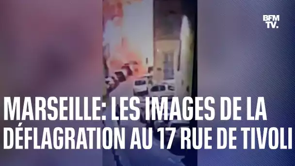 Marseille: les images de la déflagration au 17 rue de Tivoli (document BFMTV)