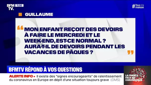 Est-ce normal que mon enfant reçoive des devoirs à faire le mercredi et le week-end ?