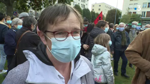 Près de 4000 personnes réunies à Caen ce dimanche pour rendre hommage au professeur assassiné