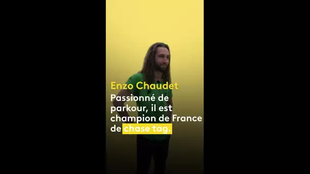 Adepte du Parkour, Enzo Chaudet est champion de France de chase tag