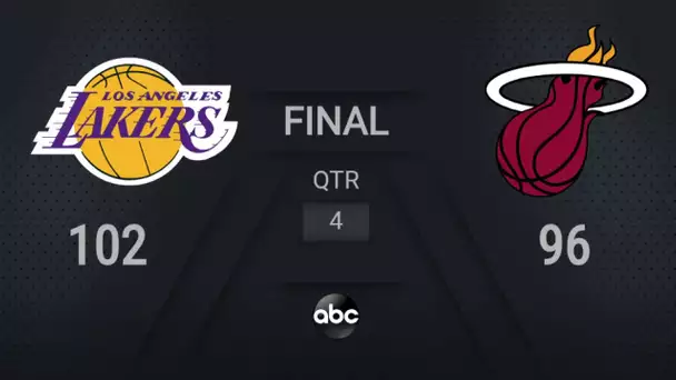 Lakers @ Heat Game 4 | NBA on ABC Live Scoreboard | #NBAFinals Presented by YouTube TV