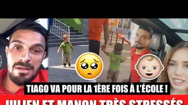 JULIEN TRÈS STRESSÉ AVEC MANON... TIAGO VA POUR LA 1ÈRE FOIS À L’ÉCOLE À DUBAÏ !! 👶🏼 ILS EXPLIQUENT