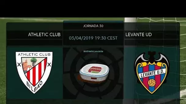 Calentamiento Athletic Club vs Levante UD