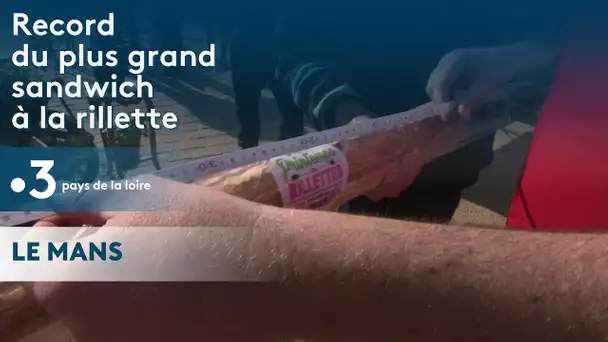 Record du monde plus grand sandwich à la rillette au Mans