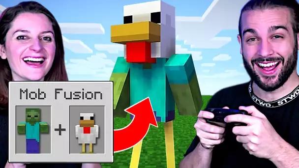 ON FUSIONNE DES CREATURES SUR MINECRAFT ! (et c'est n'importe quoi !)