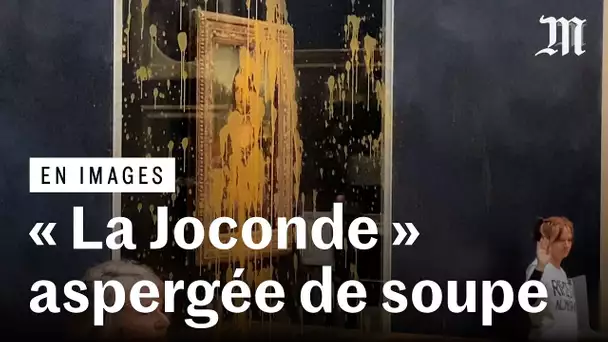 Au Louvre, deux militantes pour une « alimentation durable » aspergent de soupe la vitre blindée pro
