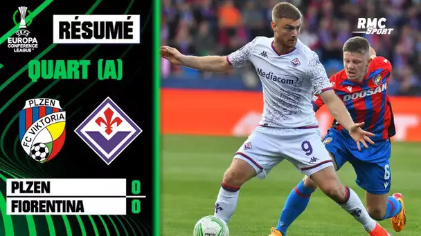 Résumé : Plzen 0-0 Fiorentina - Conference League (quart de finale aller)