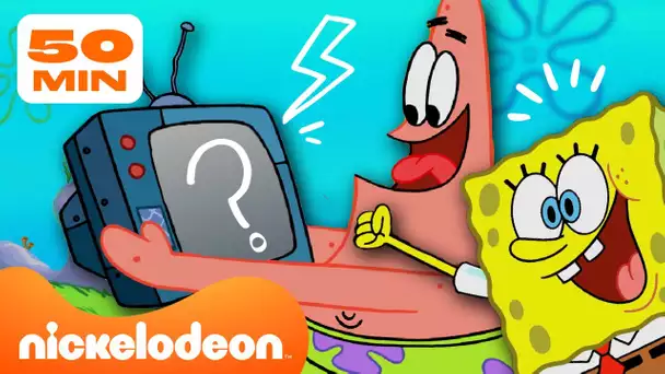 Tout ce que Bob l'éponge regarde à la télé 📺 | Compilation de 50 minutes | Nickelodeon France