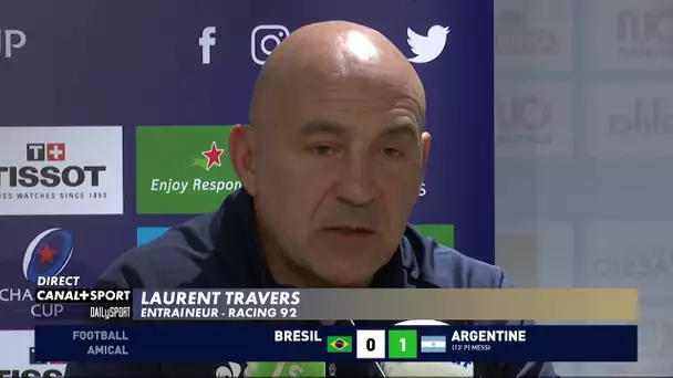 Laurent Travers : "Un match compliqué face aux Saracens"