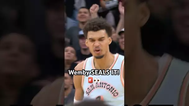 Victor Wembanyama’s CLUTCH SHOT SEALS THE GAME! 🚨🔥|#Shorts