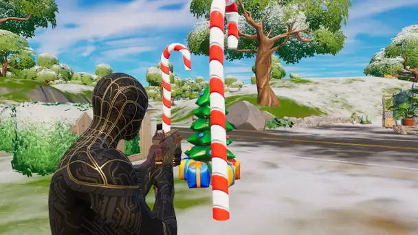 DETRUIRE DES DECORATIONS DES FETES (10) - FORTNITE DEFIS FETE HIVERNALE