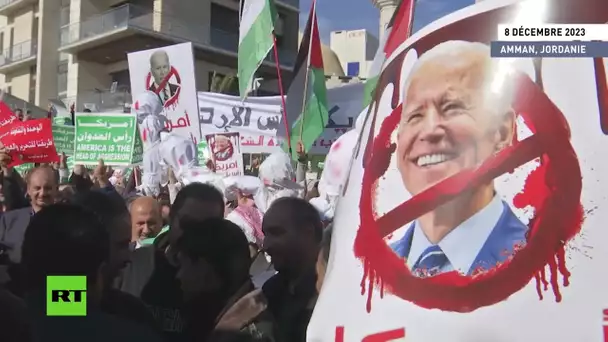 🇯🇴  Jordanie : des manifestants pro-palestiniens se rassemblent près de l'ambassade des États-Unis