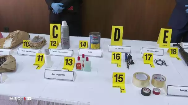 Les objets saisis par le BCIJ lors du démantèlement de la cellule terroriste