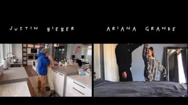 En confinement, Ariana Grande et Justin Bieber dévoilent un clip qui mêle fans et célébrités