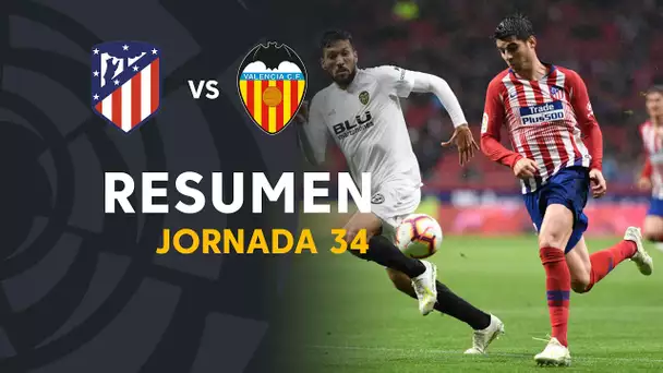 Resumen de Atlético de Madrid vs Valencia CF (3-2)