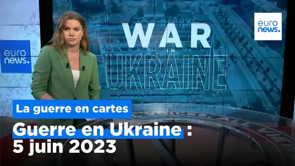Guerre en Ukraine : la situation au 5 juin 2023, cartes à l'appui