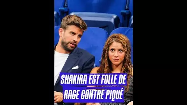 Shakira est folle de rage contre Piqué 😡 #shorts