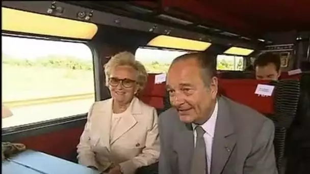 Jacques CHIRAC inaugure le TGV Méditerranée - Archive vidéo INA