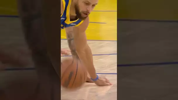 Steph keeps his dribble alive and scores | #Shorts