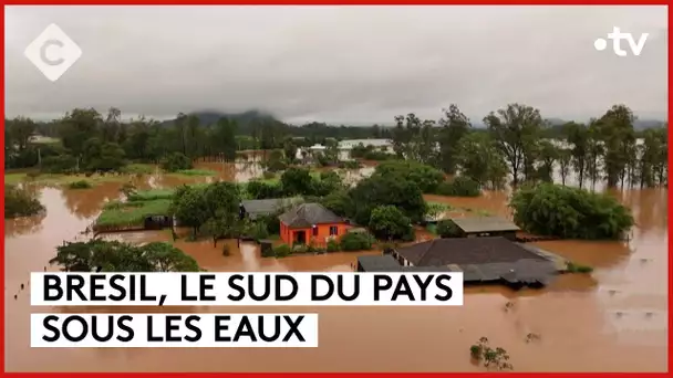 Le Brésil sous l’eau, étudiants contraint de quitter leurs logements- Le 5/5 - C à Vous - 03/05/2024