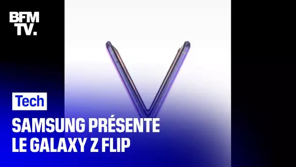 Samsung présente le Galaxy Z Flip, un smartphone pliable tenant dans une poche