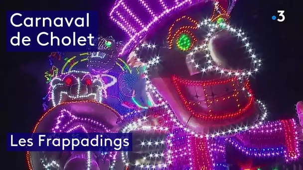 Carnaval de nuit de Cholet 2024 - Les Frappadings et leur char "Les musiciens d'Oz"