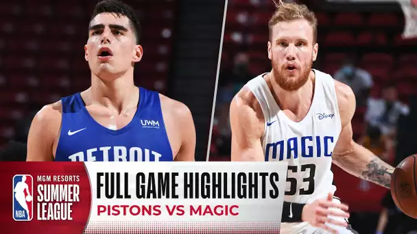 PISTONS at MAGIC | NBA SUMMER LEAGUE | FULL GAME HIGHLIGHTS
