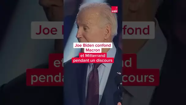 Joe Biden confond Macron et Mitterrand lors d'un discours #shorts
