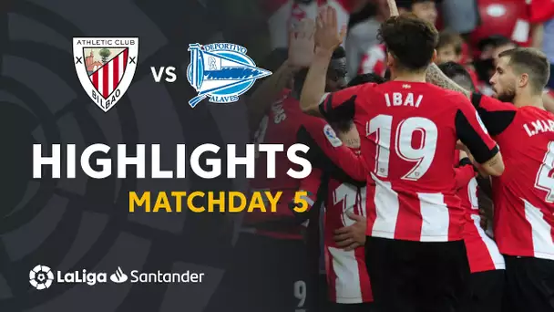 Highlights Athletic Club vs Deportivo Alavés (2-0)