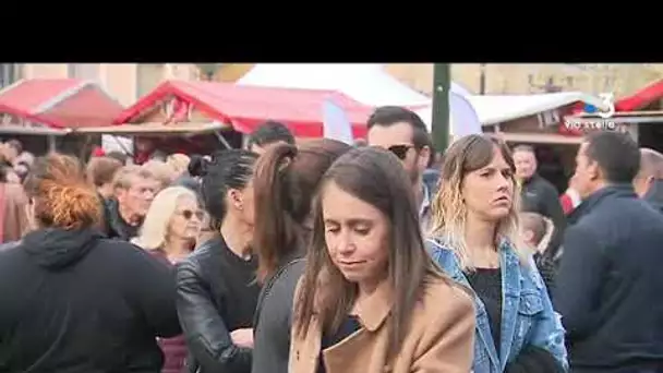 Inauguration du marché de Noël de Bastia