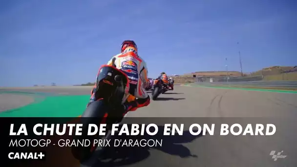 L'énorme chute de Fabio Quartararo en version On Board - Grand Prix d'Aragon - MotoGP