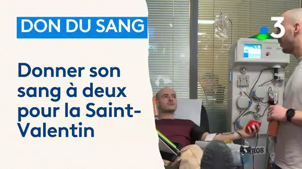 Donner son sang à deux à la Saint-Valentin