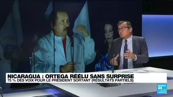 Nicaragua : le président sortant Daniel Ortega réélu avec 75% des voix • FRANCE 24