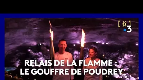 Paris 2024 : le relais de la flamme passe par le gouffre de Poudrey
