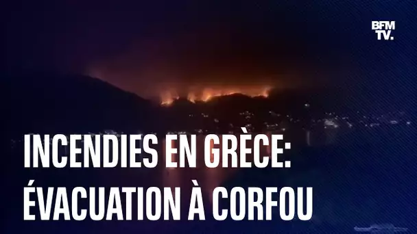 Grèce: près de 2500 personnes évacuées de l’île de Corfou à cause d’un incendie