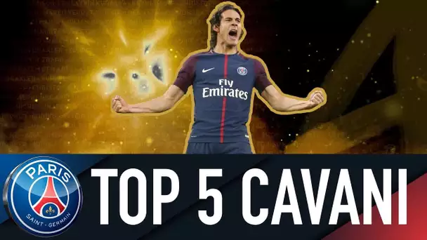 TOP 5 EDINSON CAVANI : SES 5 PLUS BEAUX BUTS DU QUADRUPLE 2017-2018