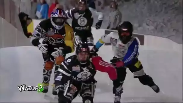 Crashed Ice, course sur patins à glace ! - Wazup, une émission Gulli !