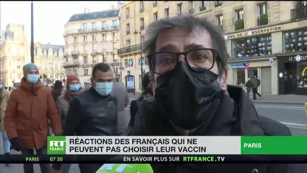 Micro-trottoir - Réactions des Français qui ne peuvent pas choisir leur vaccin