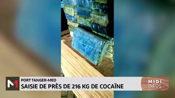 Port de Tanger-Med: Saisie de près de 216 kg de cocaïne