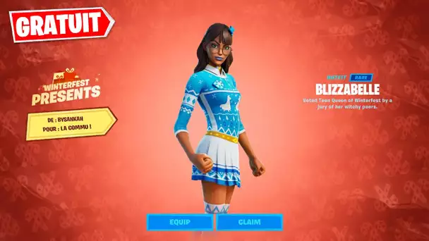 RÉCUPÉREZ CE SKIN GRATUIT DÈS MAINTENANT SUR FORTNITE ! (FORTNITE WINTERFEST 2021)