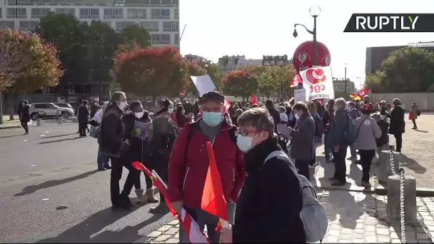 Manifestation des personnels soignants à Paris, à l'appel des syndicats