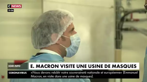 Emmanuel Macron promet l'indépendance du pays dans la production de masques