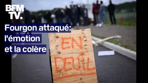 Fourgon attaqué: l'émotion et la colère