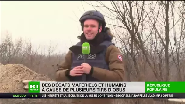 Donbass : plusieurs obus causent des dégâts matériels et humains