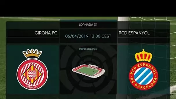 Calentamiento Girona FC vs RCD Espanyol