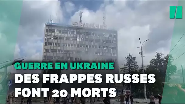 Guerre en Ukraine: nouvelles frappes russes mortelles, Zelensky condamne "un acte terroriste"