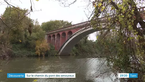 Sur le chemin du pont des amoureux dans le Tarn