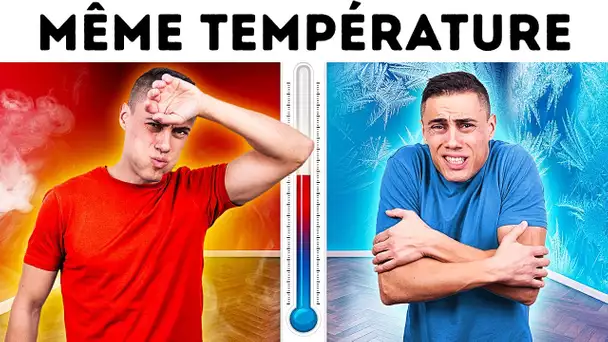 La même température, mais des sensations différentes - pourquoi ?