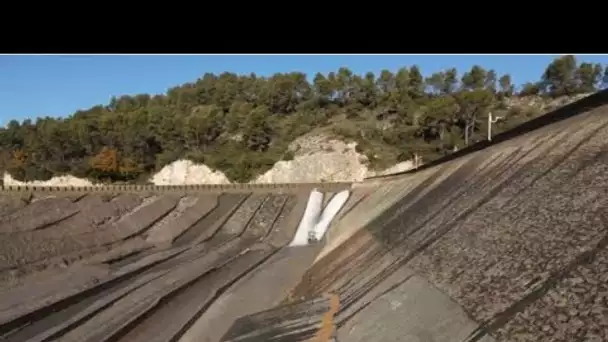 A La Roque d’Anthéron le délimonage du bassin Saint-Christophe