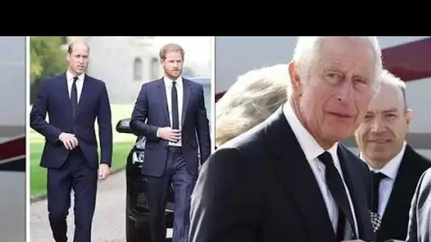 Le prince William et Harry se réuniront lors d'une promenade poignante dans le cercueil de la reine